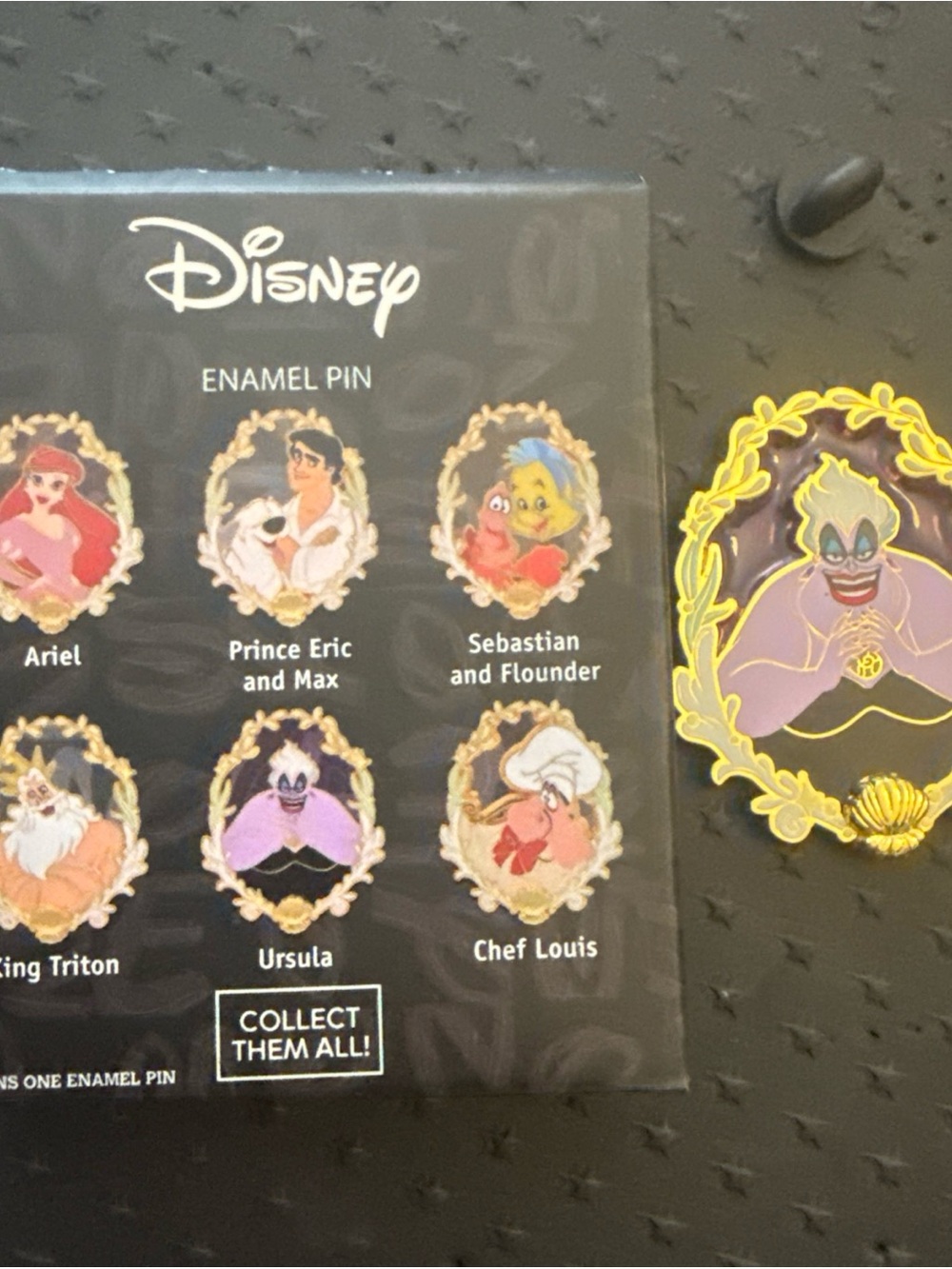 Disney Pin Little Mermaid Character Portrait Mystery Ursula Villains